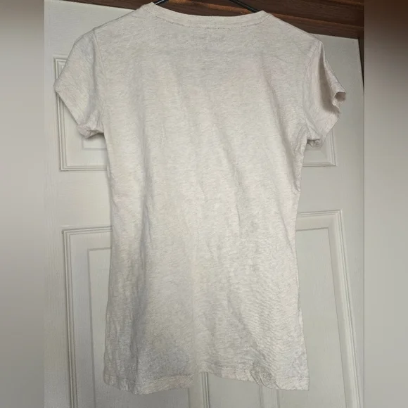 Hard Rock Cafe Vegas Tee - Vintage Cream and Black Medium - Picture 2 of 2